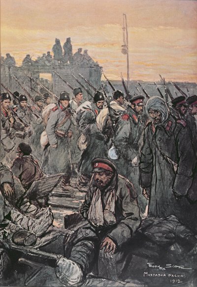 Soldati bulgari feriti durante le campagne balcaniche 1912-13 da French School