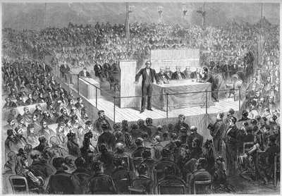 Lo scrittore Ernest Legouvé (1807-1903) presiede una 