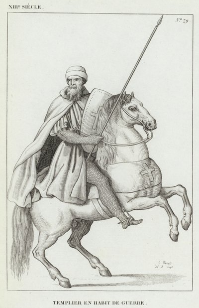 XIII Secolo, Templare in Abito di Guerra da French School