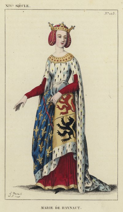 XIV Secolo, Marie de Haynaut da French School