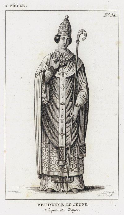 X secolo, Prudence il Giovane, vescovo di Troyes da French School