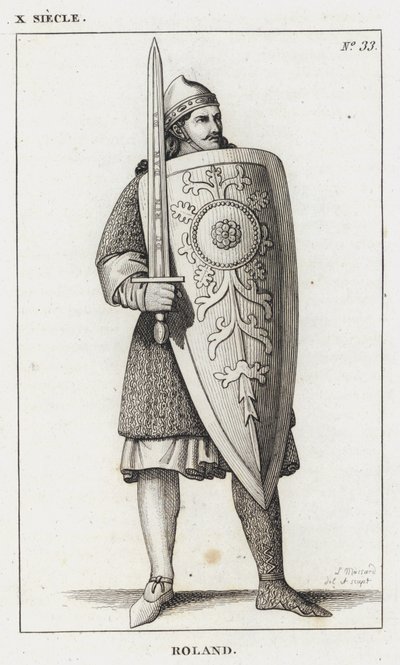 X Secolo, Rolando (incisione) da French School