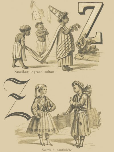 Zanzibar, il grande sultano/Zouave e cantiniera da French School