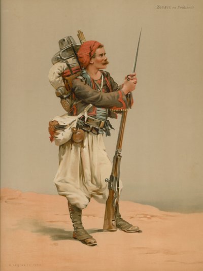 Zouave in Sentinella da French School
