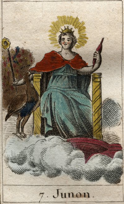 Rappresentazione della divinità Giunone, regina degli dei e del cielo, sorella e moglie di Giove. Da 
