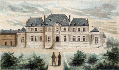 vista del Chateau de la Muette (Passy) da French School