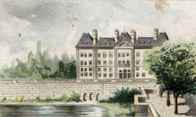 Veduta del castello di Meudon (Senna e Oise) da French School