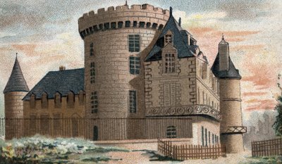 Veduta del castello di Rambouillet (Senna e Oise) da French School