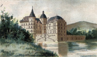Veduta del castello di Vizille en Isere da French School