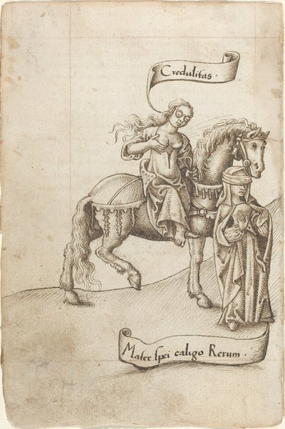 La Credulità si Prepara a Nutrire la Madre della Speranza da French early 16th Century