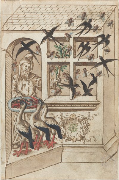 "Non avere rondini sotto lo stesso tetto" da French early 16th Century