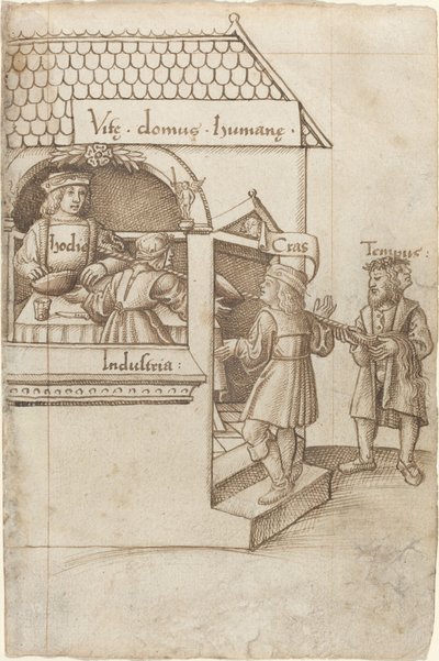Non sederti sul misuratore di grano da French early 16th Century