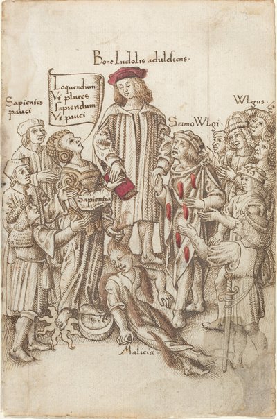 Non Camminare Fuori dalla Strada Pubblica [fol. 35 recto] da French early 16th Century