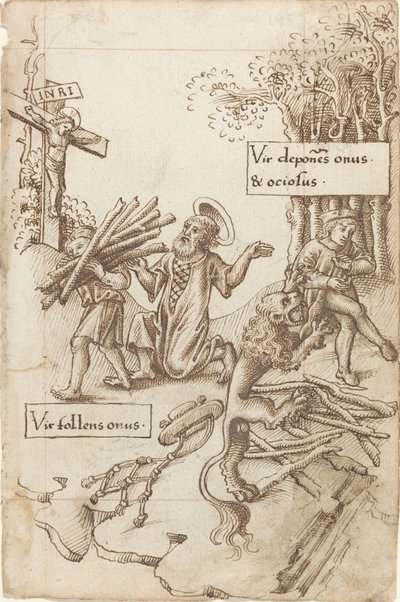 Aiuta chi prende il suo fardello, non chi lo depone da French early 16th Century