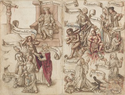"Cancellare la traccia del vaso nelle ceneri" (fol. 32 verso / 33 recto) da French early 16th Century