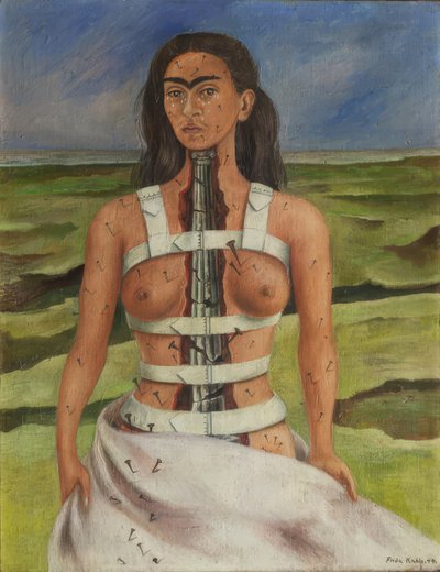 La spina dorsale spezzata da Frida Kahlo