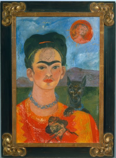 Autoritratto con il ritratto di Diego sul petto... da Frida Kahlo