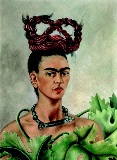 Autoritratto con treccia da Frida Kahlo