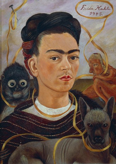 Autoritratto con Changuito da Frida Kahlo