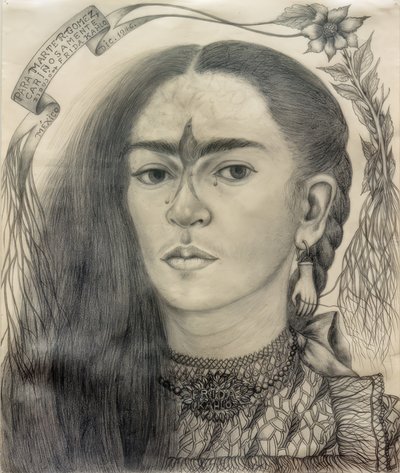 Autoritratto dedicato a Marte R. Gómez da Frida Kahlo
