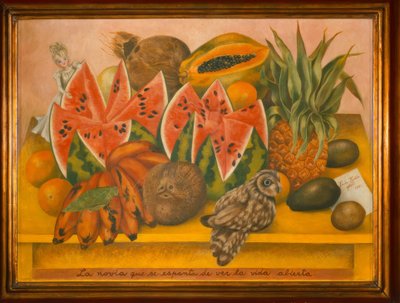 La sposa che si spaventa quando vede la vita aperta da Frida Kahlo