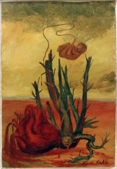 Senza titolo (cuore, cactus e feto) da Frida Kahlo
