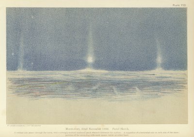 Chiaro di luna, 22 novembre 1893, schizzo a pastello da Fridtjof Nansen