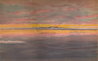 Tramonto al largo della costa nord dell