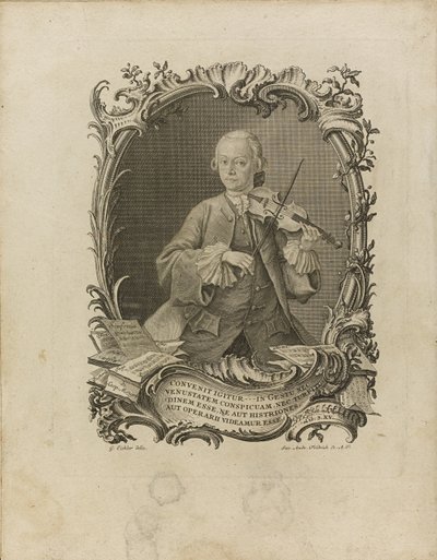 Leopold Mozart. Frontespizio del Versuch einer gründlichen Violinschule, 1756 da Friedrich