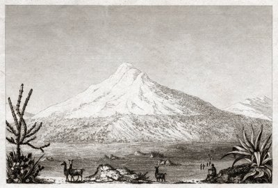 Vulcano Chimborazo da Friedrich Alexander Baron von (after) Humboldt