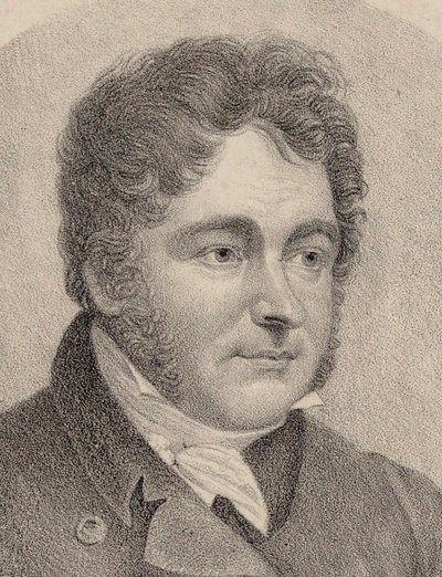 Ritratto del compositore Johann Bernhard Logier 1777-1846 da Friedrich August Fricke