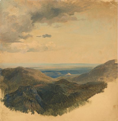 Vista sulla valle del Danubio da Friedrich August Mathias Gauermann