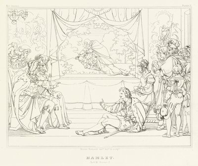 Amleto, Atto III, Scena 2 da Friedrich August Moritz Retzsch