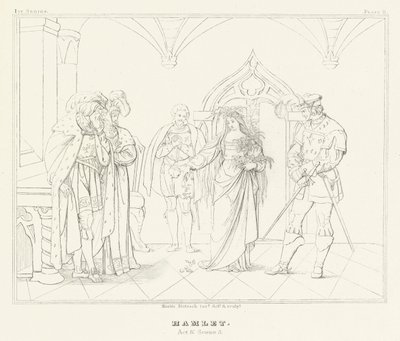 Amleto, Atto IV, Scena 5 da Friedrich August Moritz Retzsch