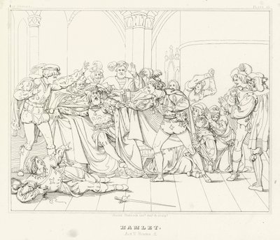Amleto, Atto V, Scena 2 da Friedrich August Moritz Retzsch