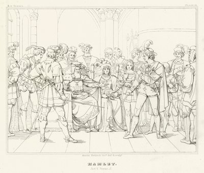 Amleto, Atto V, Scena 2 (incisione) da Friedrich August Moritz Retzsch