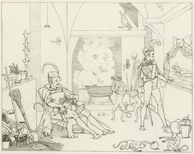 Illustrazione per il Faust di Goethe da Friedrich August Moritz Retzsch