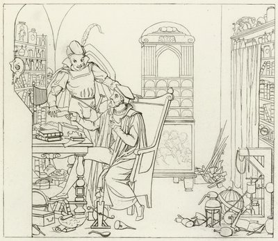 Illustrazione per il Faust di Goethe da Friedrich August Moritz Retzsch