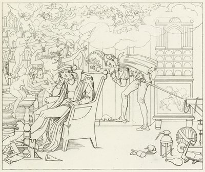 Illustrazione per il Faust di Goethe da Friedrich August Moritz Retzsch