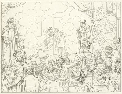 Illustrazione per il Faust di Goethe da Friedrich August Moritz Retzsch