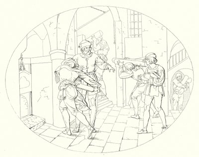 Illustrazione per Lied von der Glocke di Schiller, o Il canto della campana da Friedrich August Moritz Retzsch