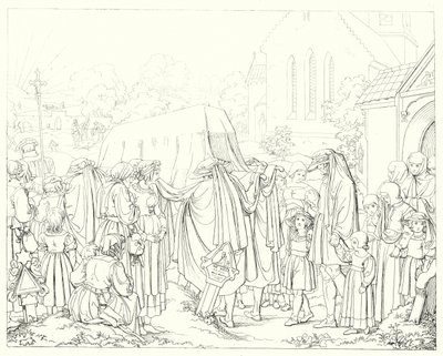 Illustrazione per Lied von der Glocke di Schiller, o Il canto della campana da Friedrich August Moritz Retzsch