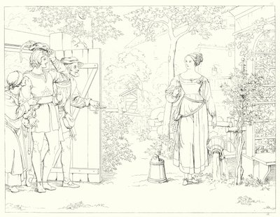Illustrazione per Lied von der Glocke di Schiller, o La canzone della campana (incisione) da Friedrich August Moritz Retzsch