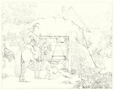 Illustrazione per Lied von der Glocke di Schiller, o La canzone della campana (incisione) da Friedrich August Moritz Retzsch