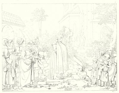 Illustrazione per Lied von der Glocke di Schiller, o La canzone della campana da Friedrich August Moritz Retzsch
