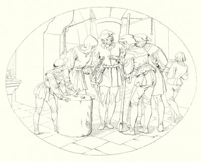 Illustrazione per Lied von der Glocke di Schiller, o La canzone della campana da Friedrich August Moritz Retzsch