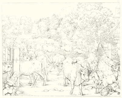 Illustrazione per Lied von der Glocke di Schiller, o La canzone della campana da Friedrich August Moritz Retzsch
