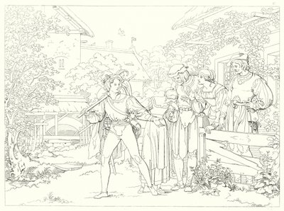 Illustrazione per Lied von der Glocke di Schiller da Friedrich August Moritz Retzsch