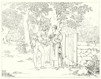 Illustrazione per Lied von der Glocke di Schiller da Friedrich August Moritz Retzsch
