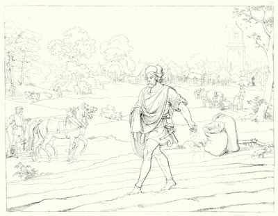 Illustrazione per Lied von der Glocke di Schiller (incisione) da Friedrich August Moritz Retzsch